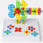 لعبة التركيب الإبداعية بالمسامير - Creative Screw Puzzle 2D 3 in 1 - Sooqja سوقجة